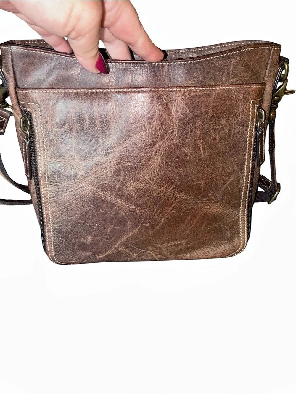Gun Tote'n Mamas RFID Conceal/Carry Brown Crossbody Bag